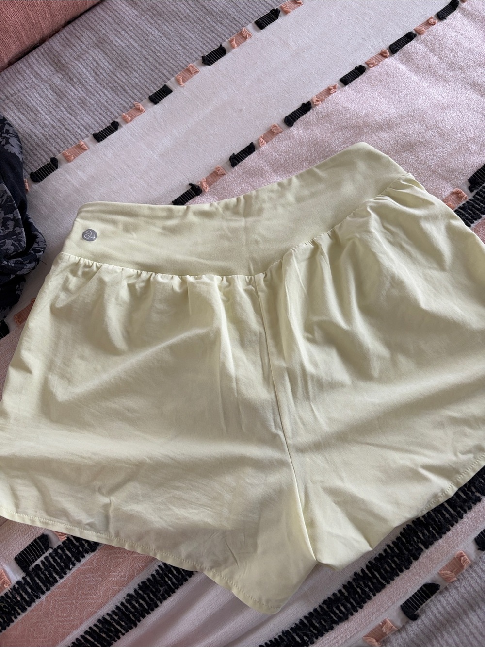 Zella Light yellowish green Layered Athletic Shorts - Picture 4 of 5